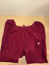 Adidas Original Loungewear Sweat Pants Light Pink Fuchsia Purple Fleece XSmall