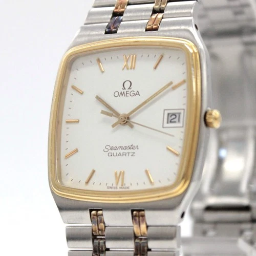 New Battery [NEAR MINT] OMEGA Seamaster Cal.1430 196.0288 Combi From JAPAN Y825