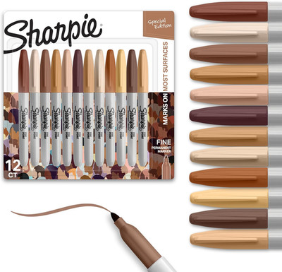 Permanent Markers Portrait Colors Skin Tone Markers Set Fine Tip Art Sketch Asso