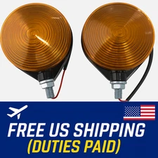 Kubota Tractor Amber Turn Signal Warning Indicator Lights Lamps TC222-33610