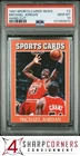 1991 ALLAN KAYE'S SPORTS CARDS NEWS MAGAZINE HAND CUT #2 MICHAEL JORDAN PSA 10
