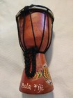Bula Fiji Decorative Drum Woodenhead Tribal Hand Carved — photo 1