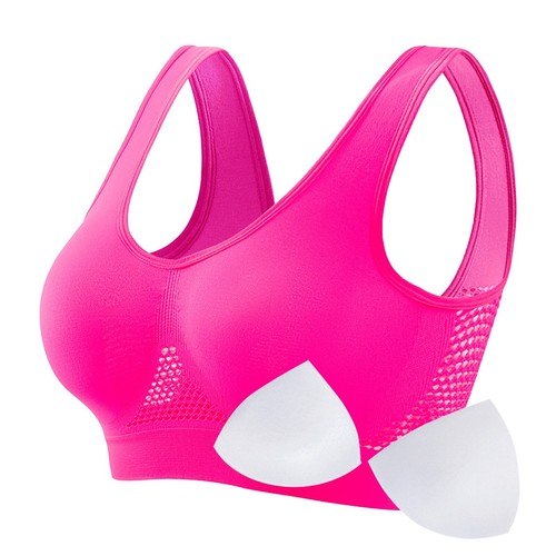 Women Bro Plus Size Bra 5XL - S Wireless Padded Running Fitness Yoga Sports - Picture 12 of 54