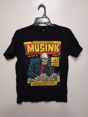 Travis Barker 2018 MUSINK  Tattoo/Music Festival Tshirt  S Blink-182 Descendent