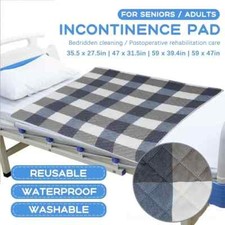 Washable Urine Mat Elder Incontinence Pad Bed Protector Breathable Waterproof