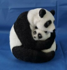 Panda mamá con alcancía bebé 4" de alto