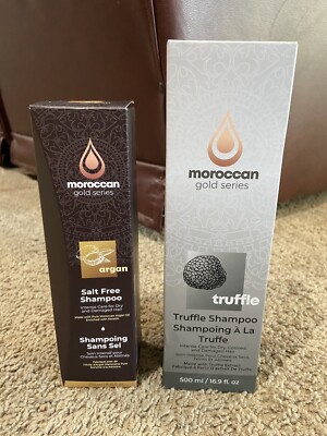 Moroccan Gold Series Argan Salt Free & Truffle Shampoo for Dry/Damaged Lot Of 2
