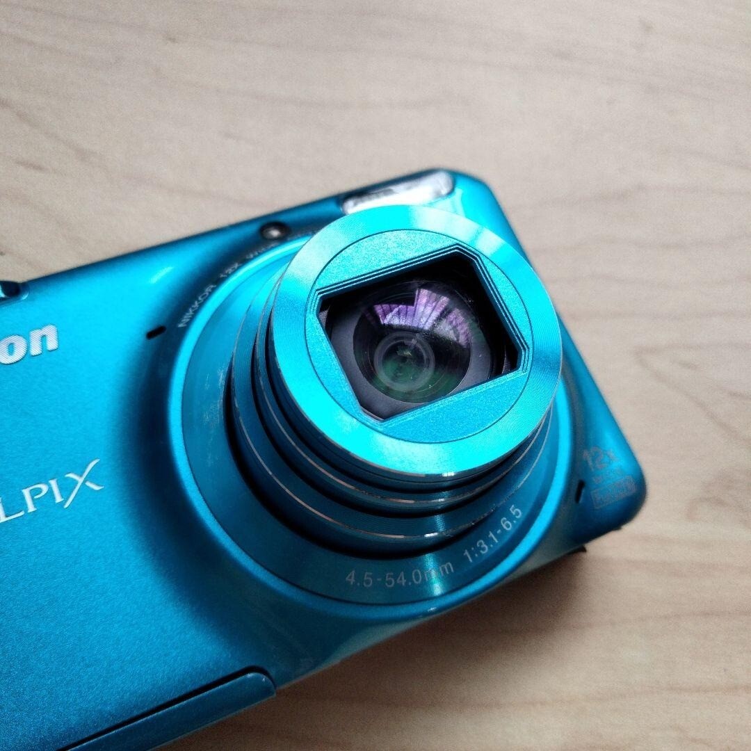 Nikon COOLPIX S6500 Blue Digital Camera 16.0MP 12x Optical