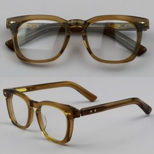 Acetate Thick Vintage Eyeglass Frames Hand Made Square Men Glasses Frame Eyewear