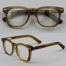 Acetate Thick Vintage Eyeglass Frames Hand Made Square Men Glasses Frame Eyewear