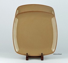 The Cellar CORSO TAN, Set of 2 Square Dinner Plates, Excellent Condition! 11.5"