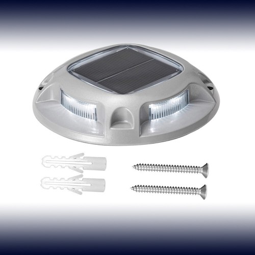 4x Solar White Blue LED Pathway Light Outdoor Dock Deck Step Driveway Path Road - Picture 21 of 24