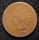 1875 Indian Head Cent Penny