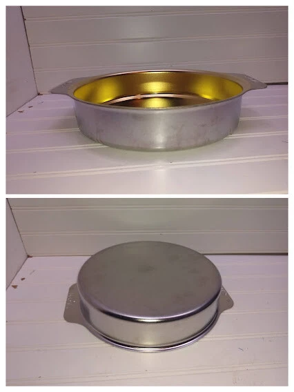 All Clad Gold Standard Stainless Cake Baking Pan Casserole Pie Dish Tray 9x2