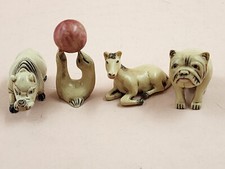 VTG 4 Japanese-Style Animal Netsuke Asian Res...