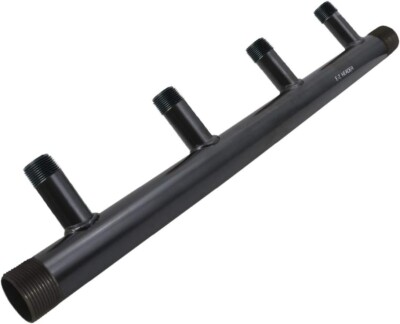 Midline Valve Heating Manifold; 1-1/2'' Base; 4 Ports of 1-1/2''; 6'' Spacing