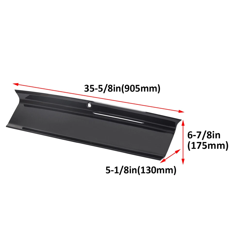Gloss Black For 2015-2023 Ford Mustang GT Rear Trunk Decklid Panel Trim Cover Foto 4 de 4