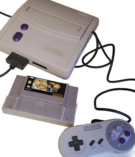 Super Nintendo SNES Jr Mini Console Super Mario All Stars Oem Controller Vintage