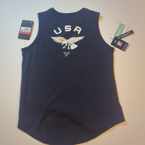 Nike Girl's Team USA Olympics Tank Top Sz L Sleeveless Organic Cotton Blend - Picture 8 of 19