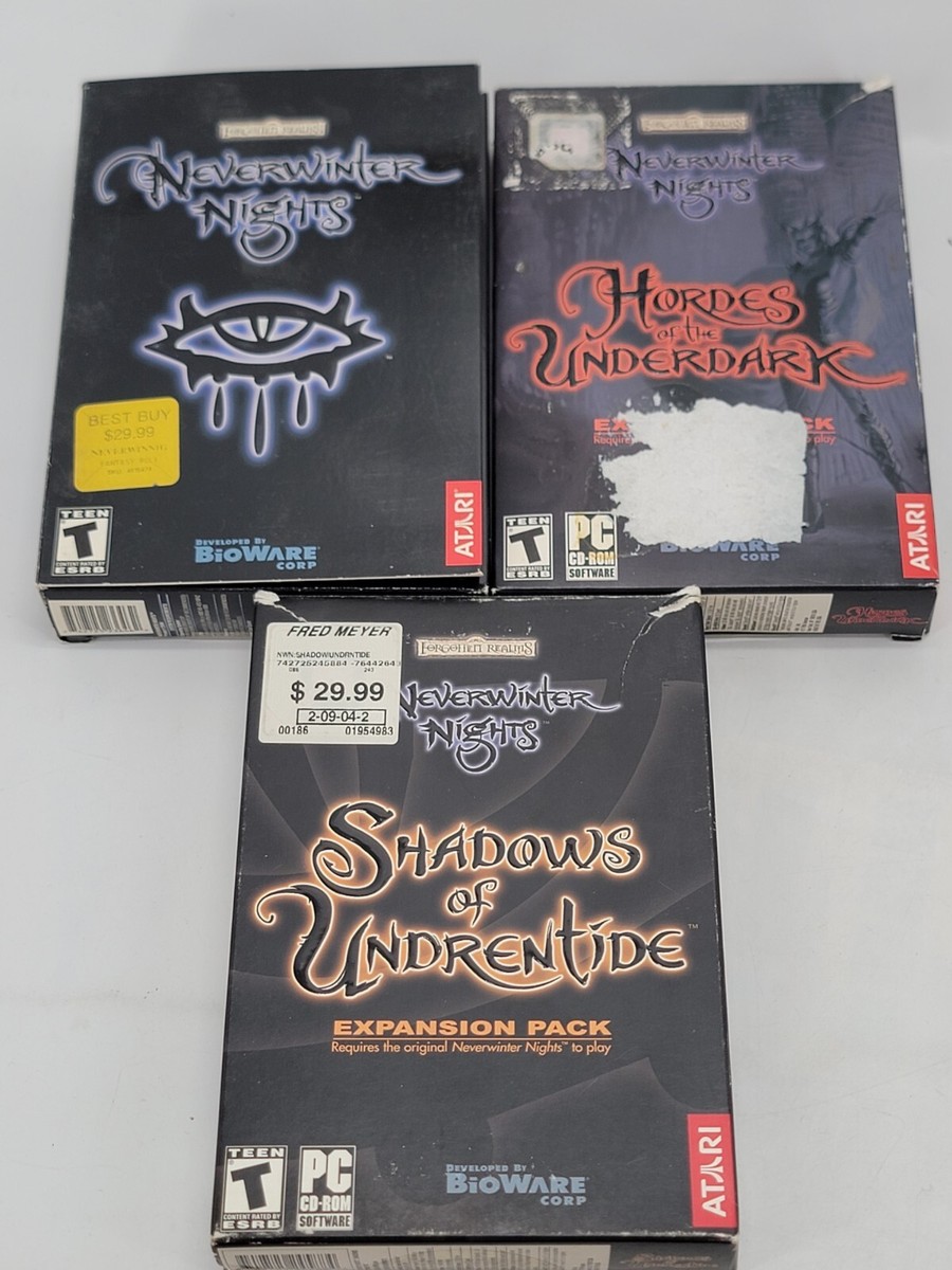Vintage Neverwinter Nights Shadows Of Undrentide Hordes Of Vintage Neverwinter Nights Shadows Of Undrentide Hordes Of
