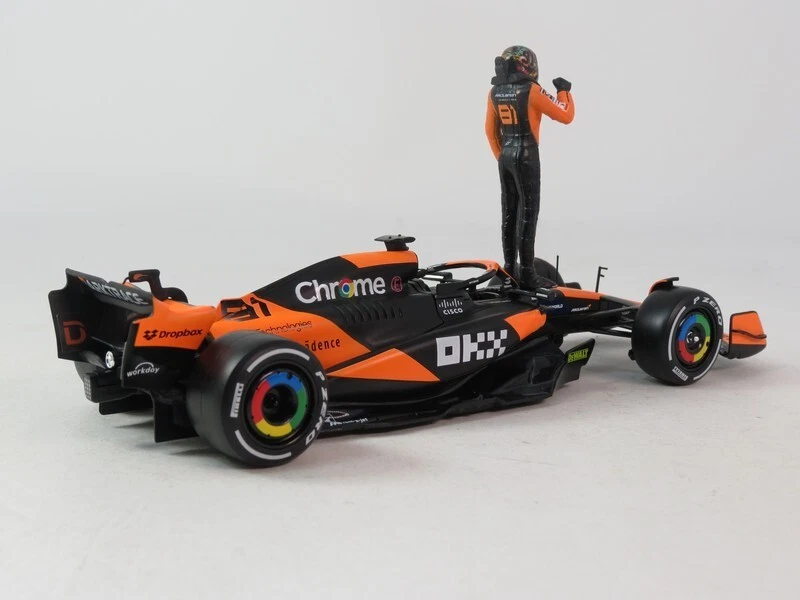 Burago BBurago F1 Mclaren MCL38 #81 Oscar Piastri Miami GP 2024 1/24 18-28040#81 - Immagine 3 di 4