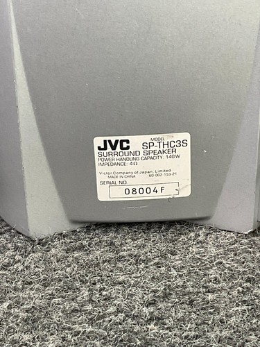 JVC Speakers Set ๐ SP-TH-C3S 140W Home Theater Surround Silver 5pc - Picture 13 of 22