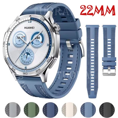 Ersatz Armband Silikon Nylon für Huami Amazfit GTR 4 3 2e 47mm BIP 5 Cheetah Pro
