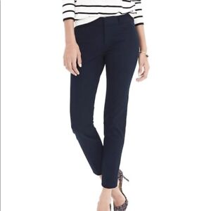 Banana Republic Sloan Pant 10 P True Navy Blue Slim Ankle Slit Stretch Pocket L | eBay