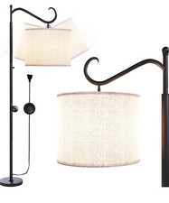 Dimmable Arc Floor Lamp - Standing Lamp with Dimmer for Living Room, Bedroom