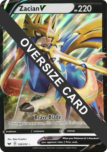 Zacian V 138/202 Jumbo Cards