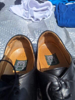 Mens Shoes Size 9 1/2 D Cable and Co Black Leather Oxford Made Italy $180 Value Mens Shoes Size 9 1/2 D Cable and Co Black Leather Oxford  main image 4