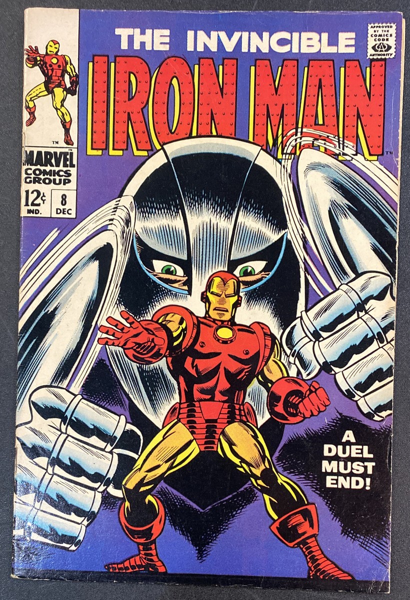 THE INVINCIBLE IRON MAN #8 MARVEL COMIC BOOK 1ST SERIES 1968
