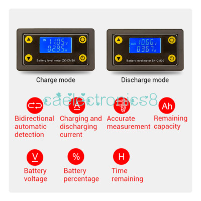 Coulomb Meter Bidirectional Current Detection Battery Indicator Power Meter