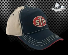 NEW STP Oil Two Tone Sandwich Bill Classic Mens Strapback Cap Hat 