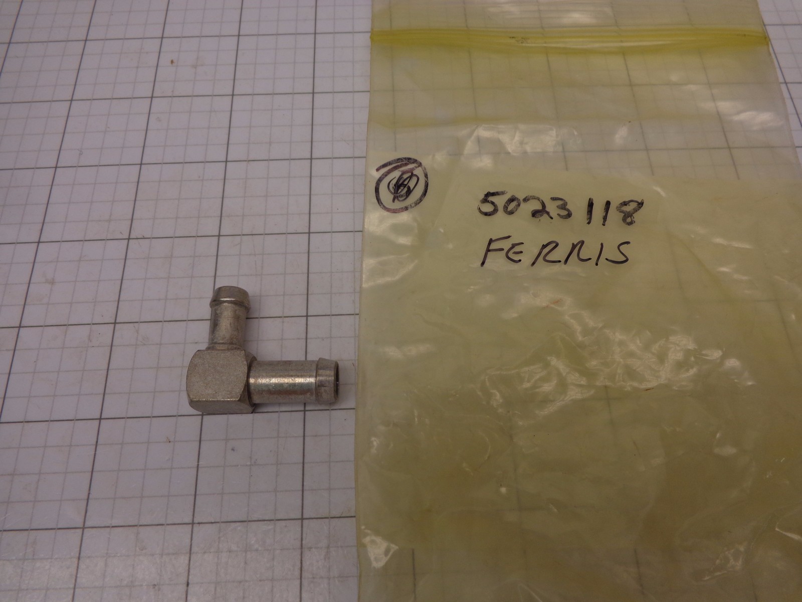 Ferris OEM NOS 5023118 90 Degree 3/8 Elbow Hydraulic Fitting 