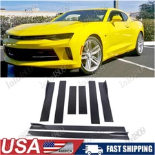 Universal Car Side Skirt Extension Rocker Panel Splitters Lip For Honda BMW Audi