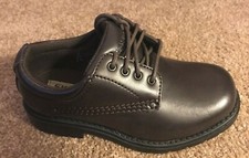 School Shoes Boys Casual NEW Dark Brown RUSS Lace Little Boys SZ 12