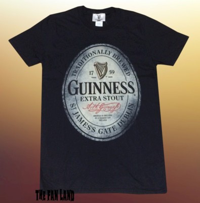 New Guinness Beer Stout Vintage Black Throwback Men's T-Shirt