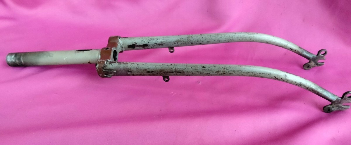FOURCHE VELO ANCIEN 1920 bici Old Bike Fork Pivot 24,5cm ⌀ 25 Roue 650