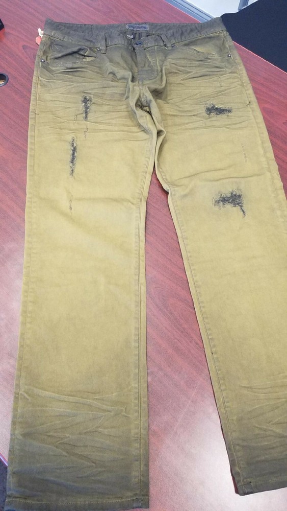 Men's Rivet De Cru Sage Green Jeans MSRP $138.00  Free Ship