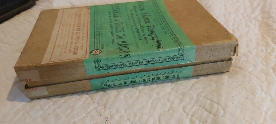 6 plaques de Verre au gélatino chlorure d'argent Maison H Dorval - Photo 2/4