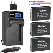 Kastar Battery LCD AC Charger for Canon LP-E17  Canon EOS 8000D Camera