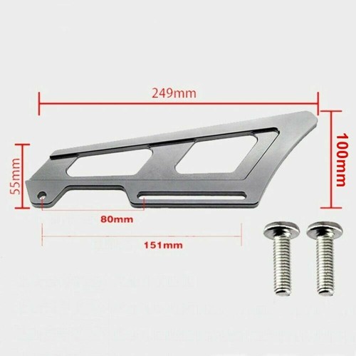 For Honda XR650L 1993-2025 XR LOGO Rear Brake Disc Guard Cover + Chain Cover - Picture 13 of 15
