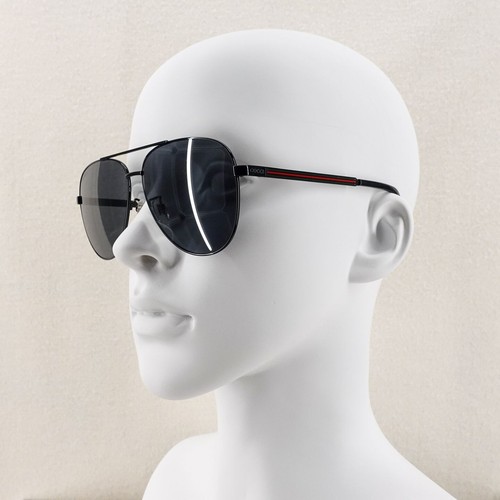 Gucci GG1233 Pilot Sunglasses Black Gray OS - Picture 12 of 12