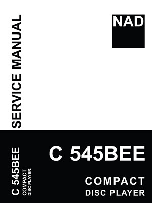 Service Manual Guide For NAD C 545 BEE