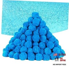 3.1 lbs Pool Filter Balls for Sand Filter, Reusable Pool Sand Filter Blue