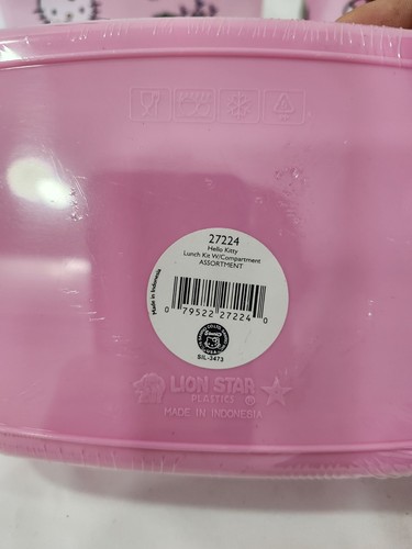 New Sanrio Hello Kitty Lion Star Pink Plastic Container Lot - Bento Thermos Etc! - Picture 5 of 16