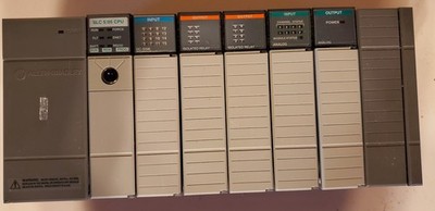 Allen-Bradley SLC 500 Controller with 1747-L553 Processor Unit 7 Slot Rack