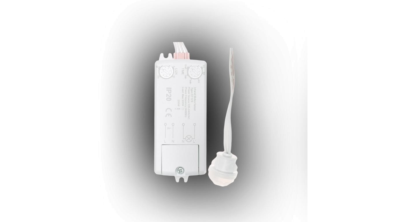 Infrared 500W/200W Flush Mount IP20 Motion Detector W-99291