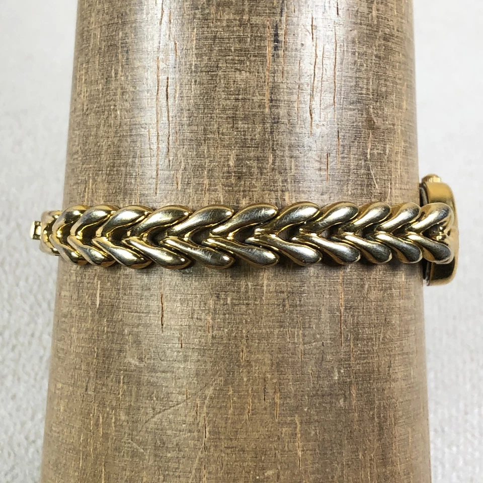 Relógio Pulsar Feminino V810-5050 Moda Tom Dourado Oval Quartzo Analógico 17mm 7" - Imagem 3 de 4